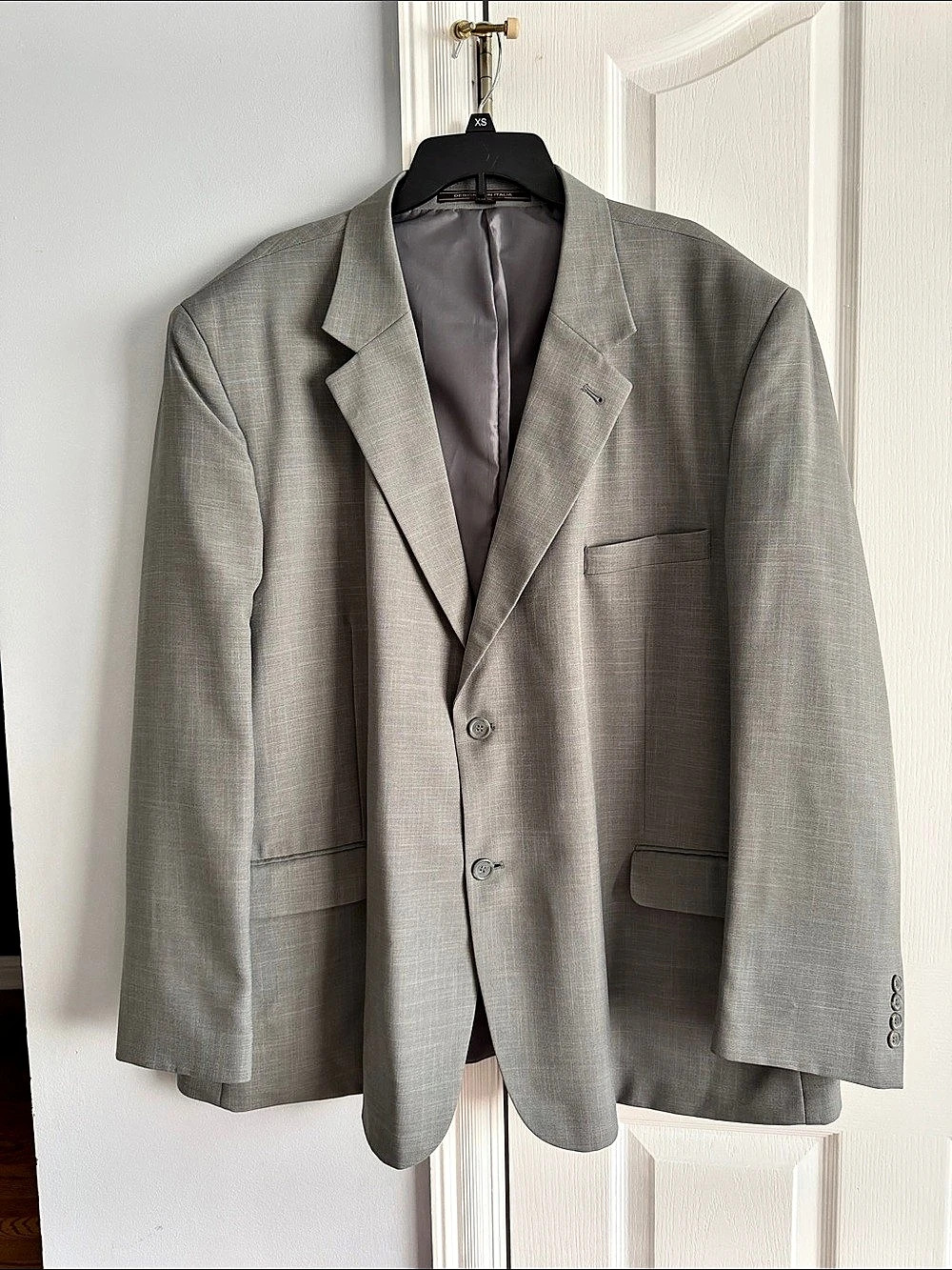 Leonardi collection blazer sport coat Gray Size 52R Like New